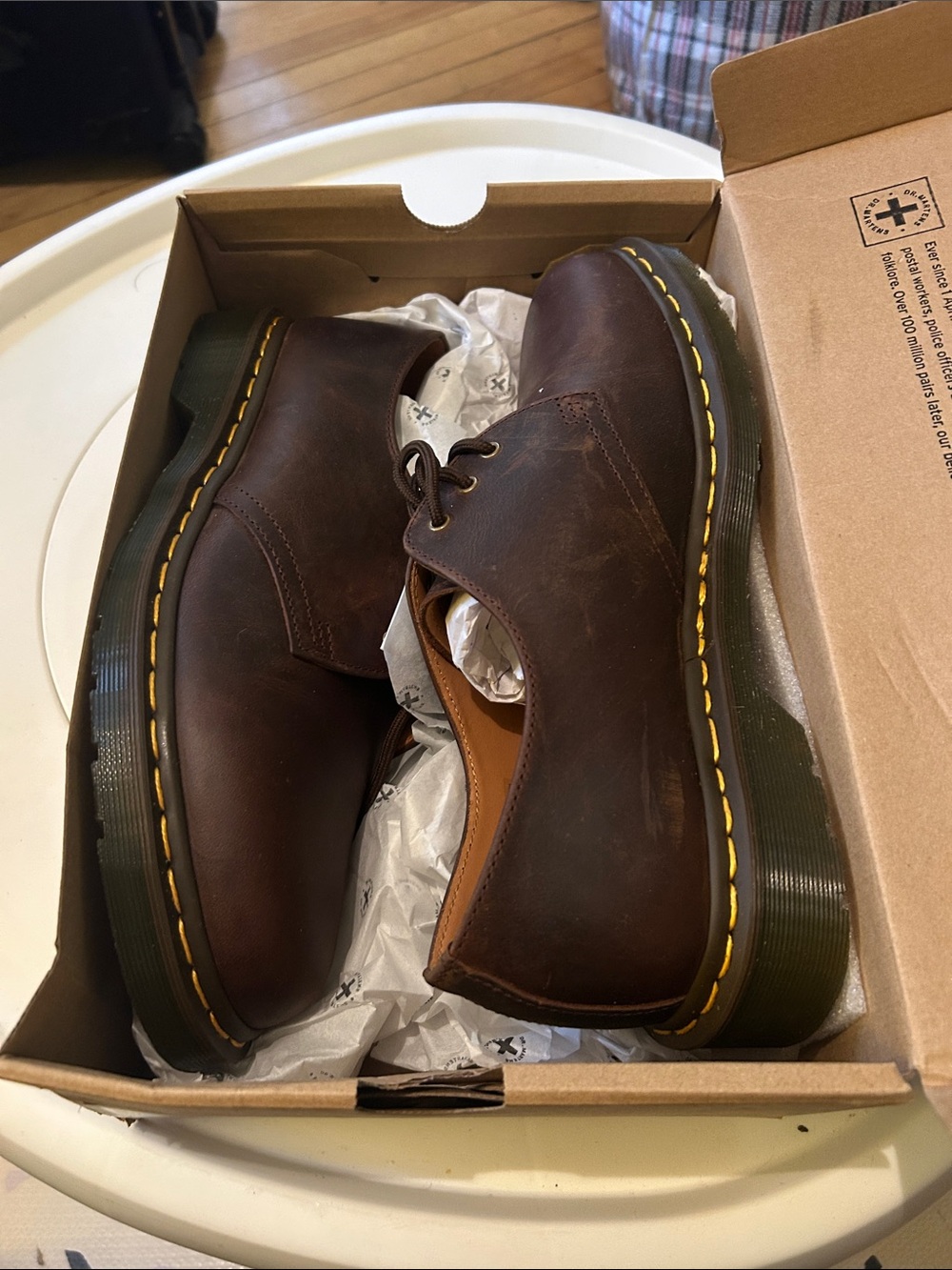 Dr. Martens 1461 Oxford in dark brown leather